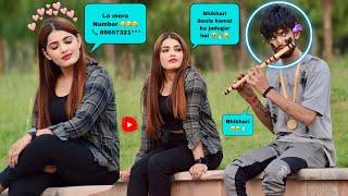 International Beggar  भिखारी  Singing Prank In Front Of Cute Girls In Public 😱 [upl. by Abbotson]