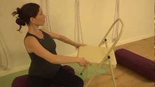 Iyengar yoga sequence with props for pregnancy part 1 [upl. by Vladi]