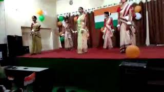 Group dance on phagunero mohanay of Aryabhatt Niketan School [upl. by Richardson]