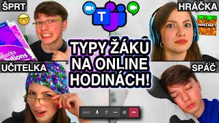 TYPY STUDENTŮ NA ONLINE VÝUCE  SKETCH  tadeas [upl. by Anek]