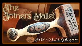 Celtic Carved Joiners Mallet  Dovetail Artisan [upl. by Ellenrahc945]