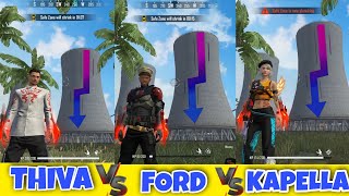 Thiva vs Kapella vs Ford Full Ability Test and Hp check in free fire [upl. by Dnalerb]