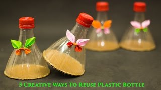 5 Creative Ways to Reuse and Recycle Plastic Bottles [upl. by Aliuqat500]