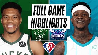 BUCKS at HORNETS  FULL GAME HIGHLIGHTS  January 8 2022 [upl. by Deerc330]