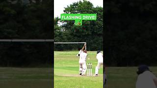 LOCAL UK CRICKET BATTER USED A FLASHING DRIVE TO HIT THIS FOUR 🏏🏏🏏 ABSports1 [upl. by Reiser]