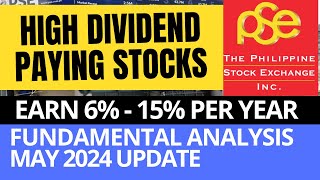 HIGH DIVIDEND Paying STOCKS to Consider PSE Stocks [upl. by Adnihc856]