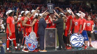 Postgame celebrations for NC State Basketball after winning ACC Tournament Title [upl. by Sivek569]