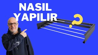 Balkon Çamaşır Askısı Montajı  Açılır Kapanır Çamaşır Askısı Pratik Kurulum Rehberi [upl. by Anavahs]