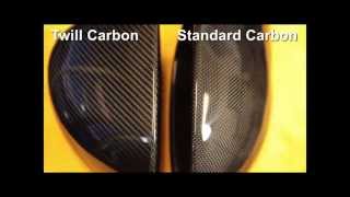 Comparing Real Carbon Fiber Patterns The Difference between Twill and Standard Carbon [upl. by Fredella]