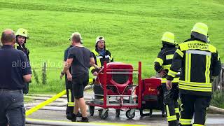 Verheerender Brand in Fischen Stall und Wohnhaus betroffen – Lokale Solidarität in Aktion [upl. by Rivi782]