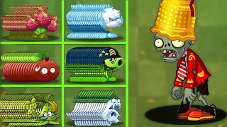 Lunar zombie with a bucket Level 40 VS 20 Plants Use 5 Power Up  Who Will Win  Pvz2 Challenge [upl. by Airretal]