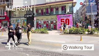 4K Mersin City Center Virtual Walking Tour  Türkiye 2024 [upl. by Jollanta]