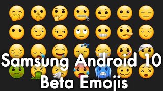 New Samsung Galaxy Android 10 One UI 20 Beta Emojis 2019 [upl. by Hartnett]