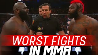 The Worst Fights In MMA [upl. by Jenica494]