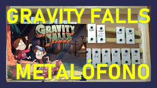 🎵 CÓMO TOCAR GRAVITY FALLS en metalófono  TUTORIAL 🎼 [upl. by Akenihs421]