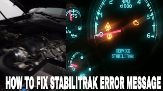 how to fix the service stabilitrak error message [upl. by Elimay]