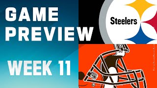 Pittsburgh Steelers vs Cleveland Browns  2023 Week 11 Game Preview [upl. by Eneroc363]