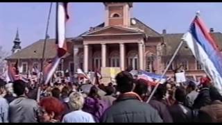 Protesti za vreme bombardovanja 1999 Sombor [upl. by Hoseia]