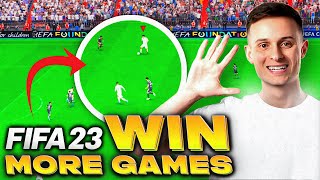 5 PRO TIPS TO HELP YOU WIN MORE GAMES ON FIFA 23  TUTORIAL [upl. by Hermon]