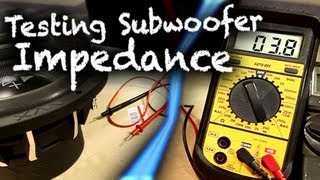 How to Test Subwoofer Impedance with Multimeter  Car Audio 101 [upl. by Ocsinarf]