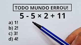 5 QUESTÕES DE MATEMÁTICA BÁSICA  Nível 1  ProfMarcelo [upl. by Aynot6]