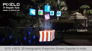 Event 3D Hologram Projection Screen in Mumbai Pune Delhi Bangalore Chennai India [upl. by Zelde]