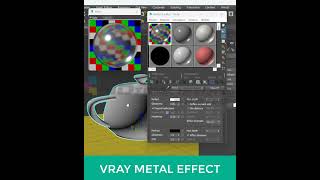 How to Create Realistic Metal Materials in VRay for 3ds Max StepbyStep Guide vray 3dsmax [upl. by Darbee]