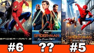 Spiderman movies ranked worst to best  Ranking all the spiderman movies  BNFTV [upl. by Naaitsirhc]