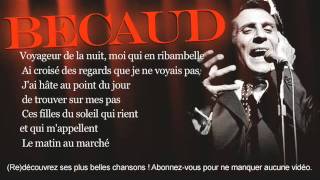 Gilbert Bécaud  Les marchés de Provence  Paroles Lyrics [upl. by Arihsay208]