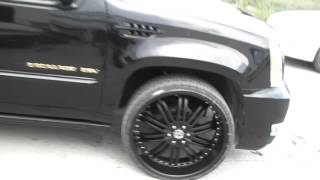 26 Inch 2 Crave No11 Gloss Black Luxury Wheels Rims 2011 Cadillac Escalade ESV Platinum Truck [upl. by Aytac]