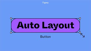 Figma tutorial Auto layout button [upl. by Aivad319]