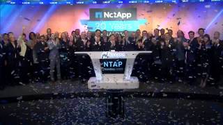 NetApp Nasdaq NTAP Rings The Nasdaq Stock Market Opening Bell [upl. by Lora]