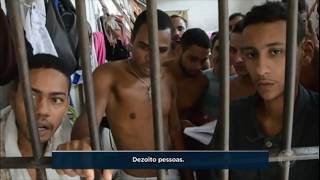 Detentos criam favela dentro de penitenciária no Recife PE [upl. by Isahella]