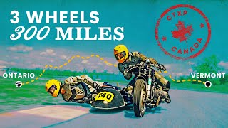 Vermont to Canada on a 1965 BMW Sidecar Vintage Racing Adventure  Common Tread XP [upl. by Nnayllehs772]