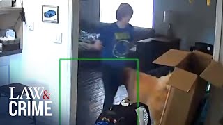 Horrifying Surveillance Footage Shows Moments After Carly Gregg Allegedly Shot Her Mom [upl. by Wistrup31]