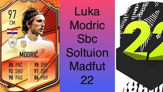 Spurs Sbc Luka Modric Future Icon Madfut 22 Sbc Solution [upl. by O'Connor]