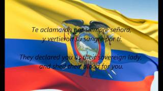 Ecuadorian National Anthem  quotSalve Oh Patriaquot ESEN [upl. by Engelbert]