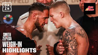 WEIGH IN HIGHLIGHTS  Dalton Smith vs José Zepeda [upl. by Sothena]