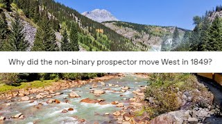 Why did the nonbinary prospector move West in 1849 [upl. by Ynolem]