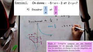 Encadrer linverse dun nombre inégalités et règles sur lordre [upl. by Batha172]
