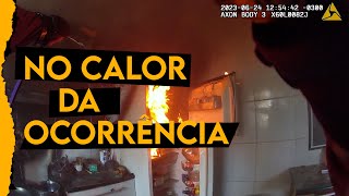 POLÍCIA MILITAR SALVA CRIANÇA AUTISTA DE INCÊNDIO [upl. by Mitchael723]