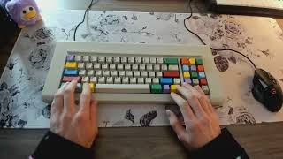 F77 Model F Reproduction Keyboard w Floss Mod Sound Test [upl. by Bamby]