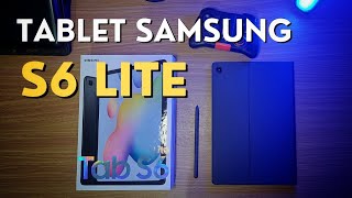 Unboxing tablet Samsung TAB S6 LITE o melhor para estudantes e concurseiros [upl. by Tilda]