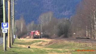 436 Eastbound at Agassiz 2014 01 06 [upl. by Beyer495]