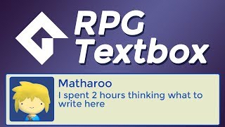 RPG Textbox in GameMaker Studio 2  Tutorial [upl. by Merp]