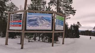 Ski resort Kungsberget in Sweden My two favorite ski slopes 4K [upl. by Oenire]