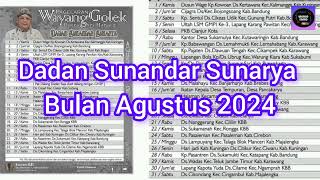 Jadwal wayang golek Agustus Dadan sunardar Sunarya Pgh3 [upl. by Zerimar]