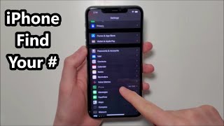 How to Find Your Phone Number iPhone 11 [upl. by Kemp]