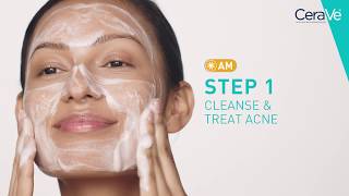 Simple Routine for Acne Prone Skin  Cerave [upl. by Ayela861]