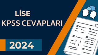 KPSS CEVAPLARI 2024 [upl. by Niltiak385]